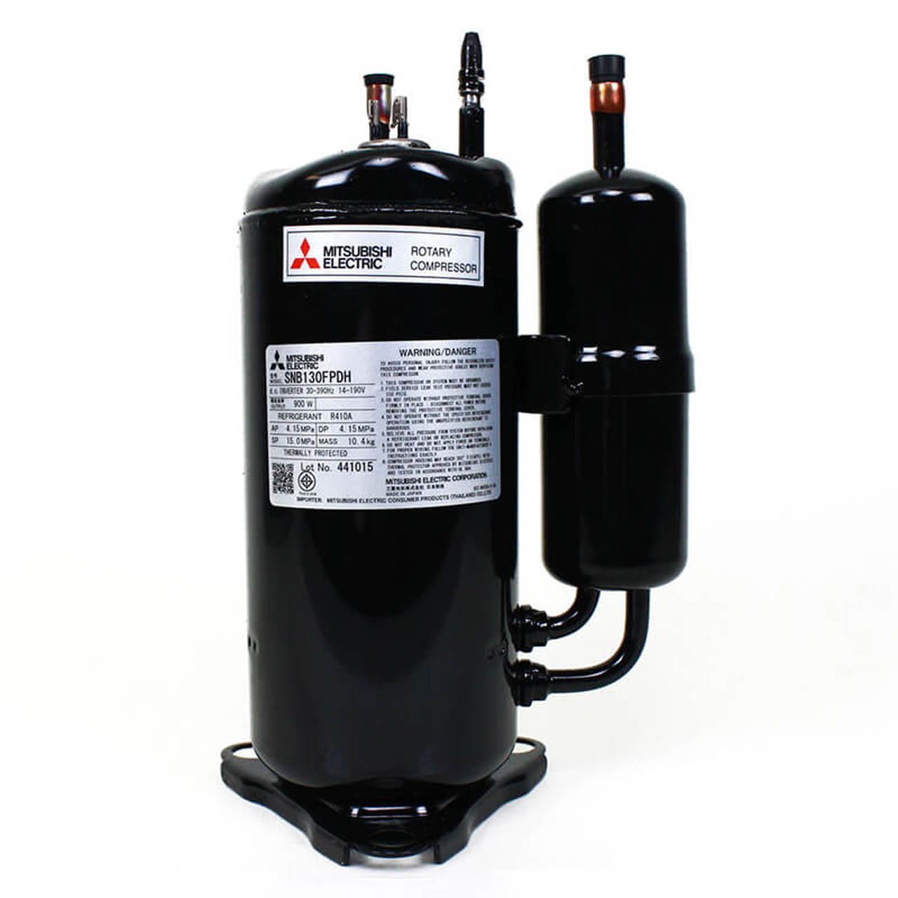 black-ph41vpjt-2-ton-mitsubishi-rotary-compressor.jpg BH82, - 4 Ton Air Conditioner Compressor (Mitsubishi) - Image 1